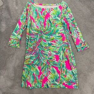 Lilly Pulitzer shift dress with palms size xl